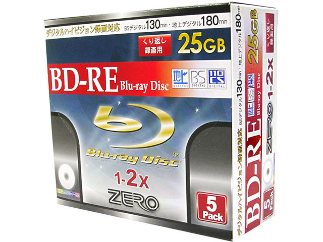 ZBRE25-2X5PW (BD-RE 2�{�� 5���g) �̐��i�摜