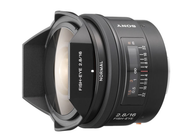 16mm F2.8 Fisheye SAL16F28 �̐��i�摜