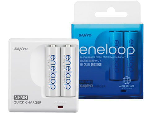 eneloop(�G�l���[�v)�P3�`2�t�}���[�d��Z�b�g N-MDR02S �̐��i�摜