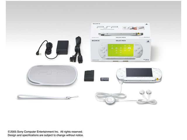 PSP バリューパック セラミック・ホワイト PSP-1000KCW の製品画像