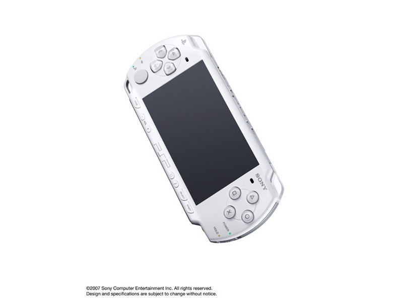 『本体 正面 斜め』 PSP プレイステーション・ポータブル セラミック・ホワイト PSP-2000 CW の製品画像