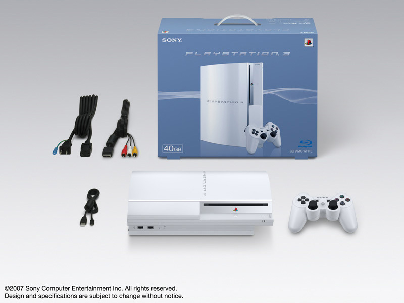 �v���C�X�e�[�V����3 HDD 40GB �Z���~�b�N�E�z���C�g(CECHH00 CW)