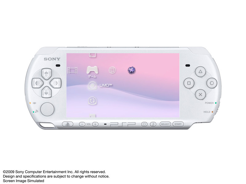 PSP �v���C�X�e�[�V�����E�|�[�^�u�� �p�[���E�z���C�g PSP-3000 PW