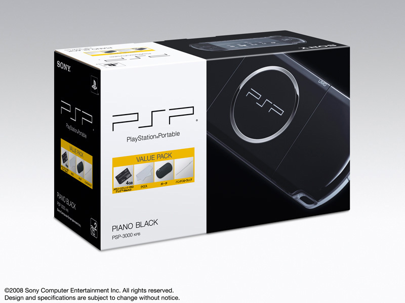 PSP �v���C�X�e�[�V�����E�|�[�^�u�� �o�����[�p�b�N �s�A�m�E�u���b�N PSP-3000 KPB
