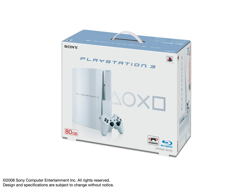 �v���C�X�e�[�V����3 HDD 80GB �Z���~�b�N�E�z���C�g CECHL00 CW