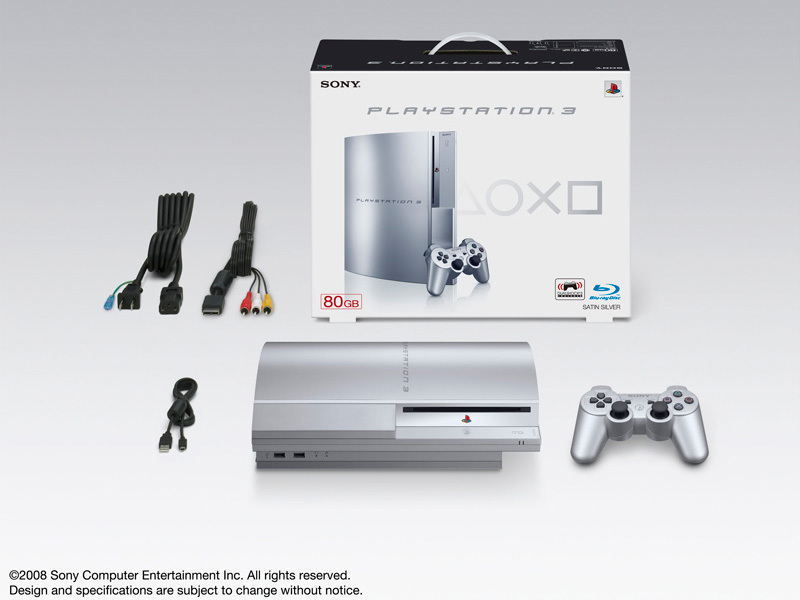 �v���C�X�e�[�V����3 HDD 80GB �T�e���E�V���o�[ CECHL00 SS