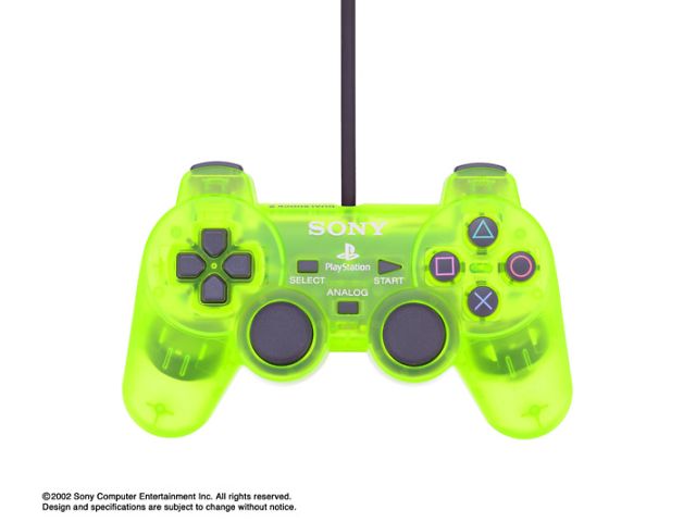 �A�i���O�R���g���[��(DUALSHOCK 2) �������E�C�G���[ SCPH-10010Y �̐��i�摜