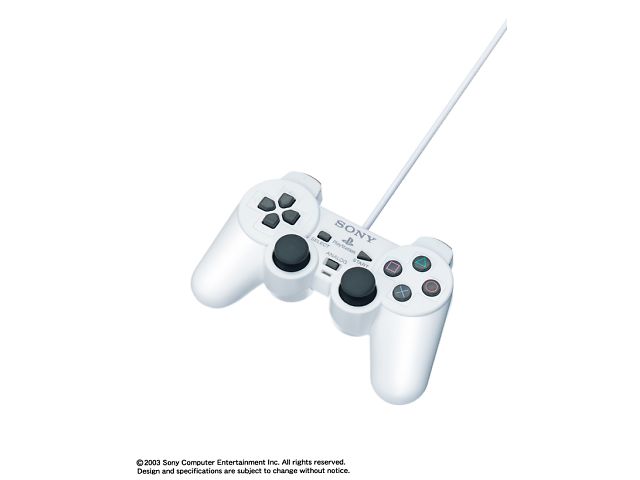 �A�i���O�R���g���[��(DUALSHOCK 2) �Z���~�b�N�E�z���C�g SCPH-10010CW �̐��i�摜