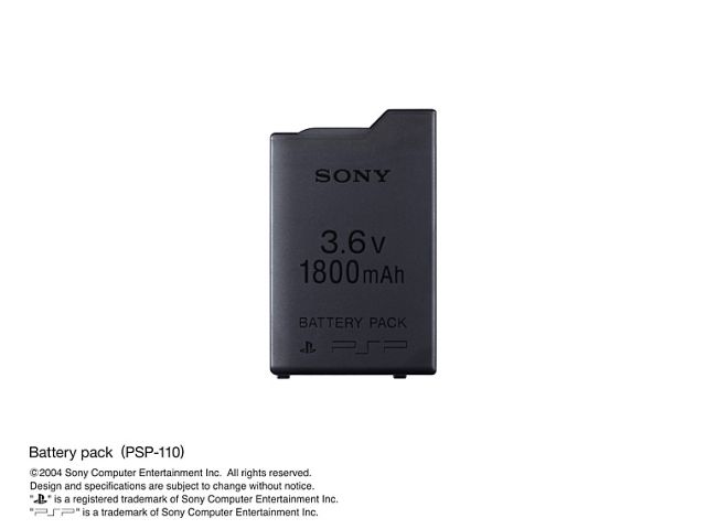 �o�b�e���[�p�b�N PSP-110 �̐��i�摜