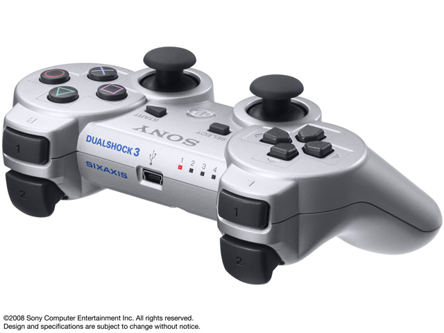 ���C�����X�R���g���[��(DUALSHOCK 3) �T�e���E�V���o�[ CECHZC2JSS �̐��i�摜