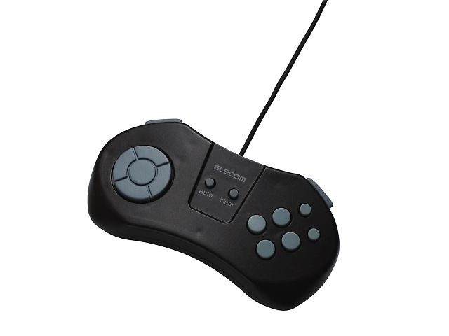 JC-U1808TBK �u���b�N (8�{�^�� USB�Q�[���p�b�h) �̐��i�摜