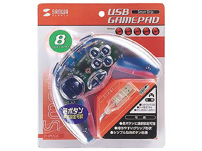 JY-P55UC �N���A&�N���A�u���[ (8�{�^�� USB�Q�[���p�b�h)
