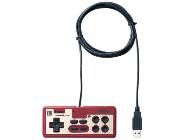 バッファロー レッド (レトロ 8ボタン USBゲームパッド) BGCFC802RDA