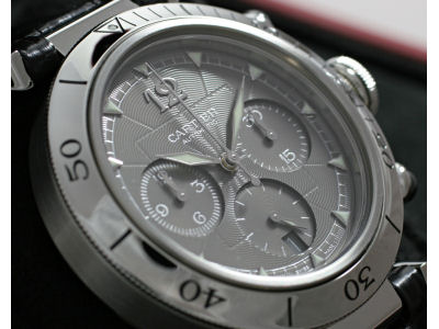 カルティエ W3107355 パシャ 38mm クロノグラフ 自動巻き(グレー)