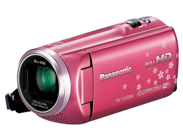 Panasonic HC-V520M (良品） Panasonic HC-V520M Pink Digital HD Video Camera Memory 32GB