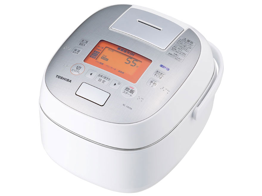 【ジャンク】TOSHIBA 真空圧力IH炊飯器 RC-10ZWM（W） Amazon | 東芝 炊飯器 5.5合 真空圧力IH 玄米コース付 日本製