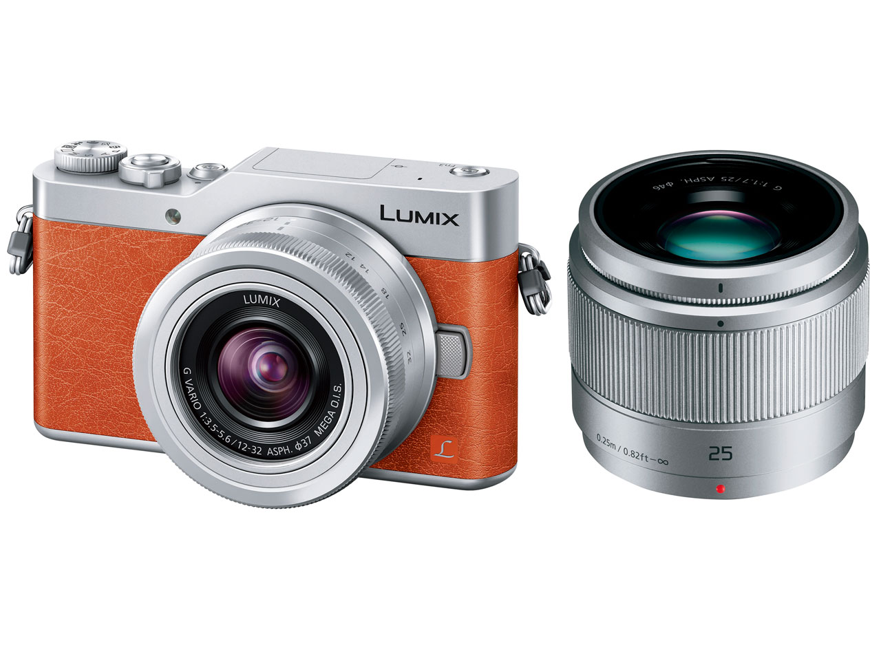 Panasonic/LUMIX/GF9W/ミラーレスカメラ/オレンジ 超キュートなオレンジカラー☆自撮りも楽々＆Wi-Fi機能付