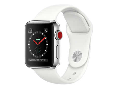 Apple Watch Series 3 GPS+Cellular���f�� 38mm �X�e�����X�X�`�[���P�[�X/�X�|�[�c�o���h �̐��i�摜