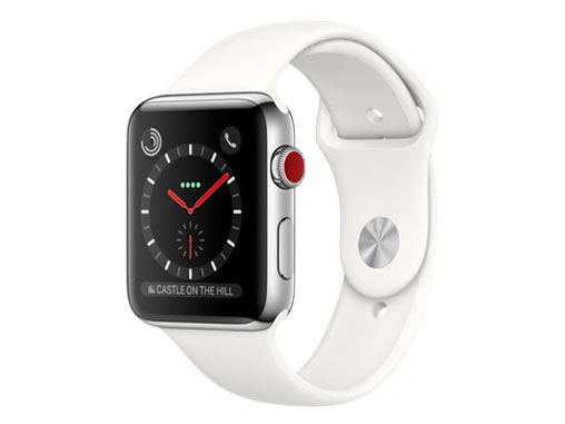 Apple Watch Series 3 GPS+Cellular���f�� 42mm �X�e�����X�X�`�[���P�[�X/�X�|�[�c�o���h �̐��i�摜