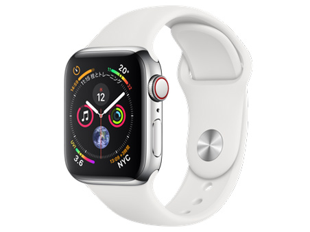 Apple Watch Series 4 GPS+Cellular���f�� 40mm �X�e�����X�X�`�[���P�[�X/�X�|�[�c�o���h �̐��i�摜