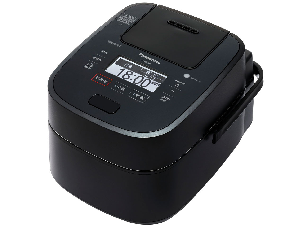 美品】パナソニック 炊飯器 SR-VSX108 スチーム&可変圧力IH W