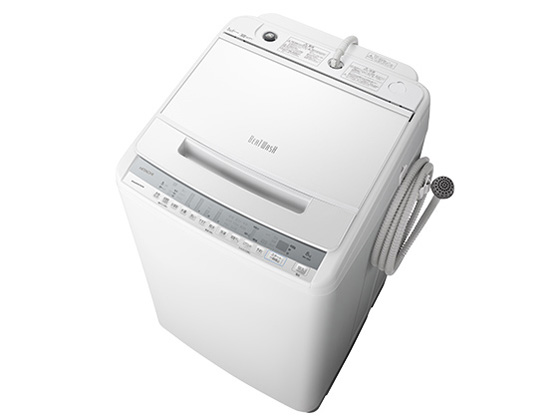 【美品】日立 ビートウォッシュ8kg BW-V80F 2020年製 洗濯機 全自動洗濯機 ビートウォッシュ BW-V80F ： 洗濯機・衣類乾燥機