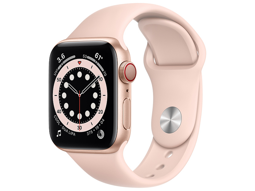 Apple Watch - Apple watch 6 アルミニウム　ブラック Apple Watch Series 6 GPS+Cellularモデル 44mm MG2E3J/A