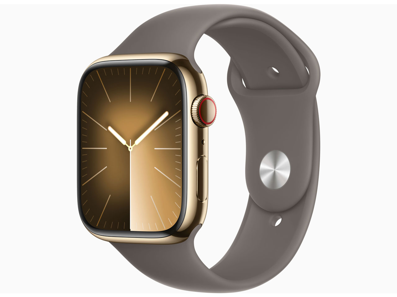 Apple Watch Series 9 GPS+Cellular���f�� 45mm �X�e�����X�X�`�[���P�[�X/�X�|�[�c�o���h M/L �̐��i�摜