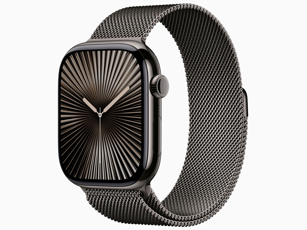 Apple Watch Series 10 GPS+Cellular���f�� 46mm �`�^�j�E���P�[�X�E�~���l�[�[���[�v S/M �̐��i�摜