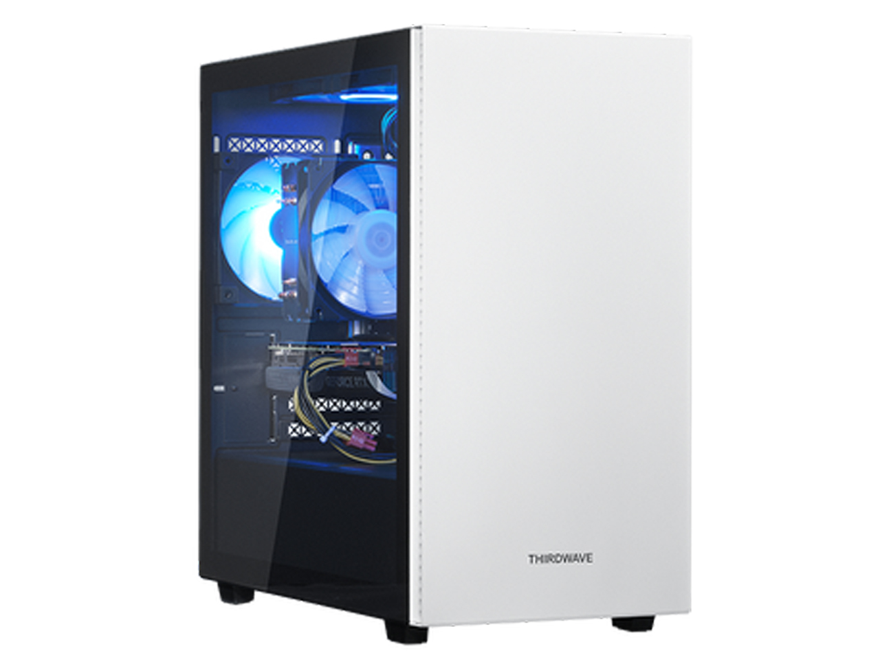 Lightning-G AFS7X LED�t�@�����ڃ��f�� Ryzen 7 5700X�ERTX 4070 SUPER�E16GB�������E500GB SSD �̐��i�摜