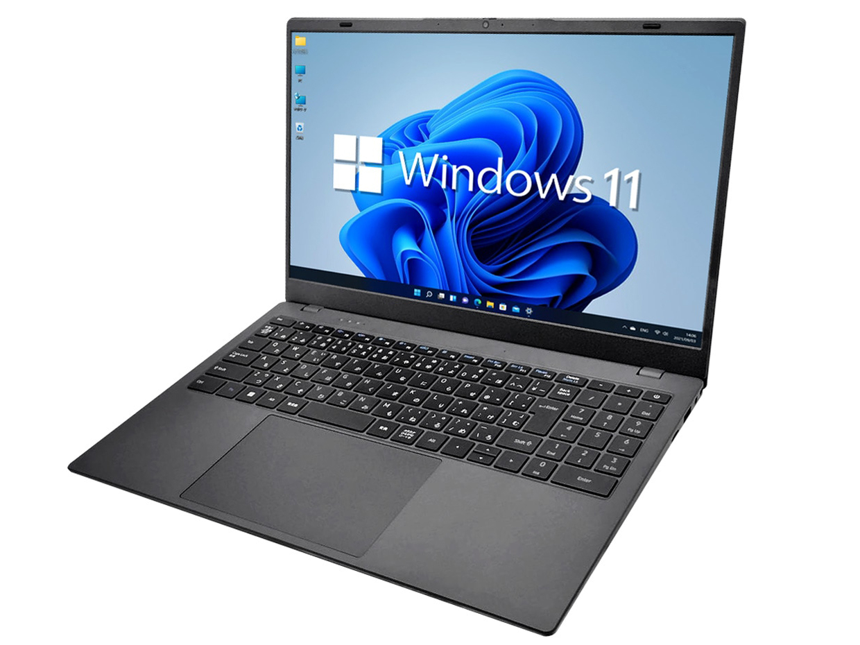 NC15J �C���e�� N150�ENVMe SSD 256GB�E12GB�������E15.6�C���` �t��HD�E���{��z��L�[�{�[�h�EWindows 11 �̐��i�摜