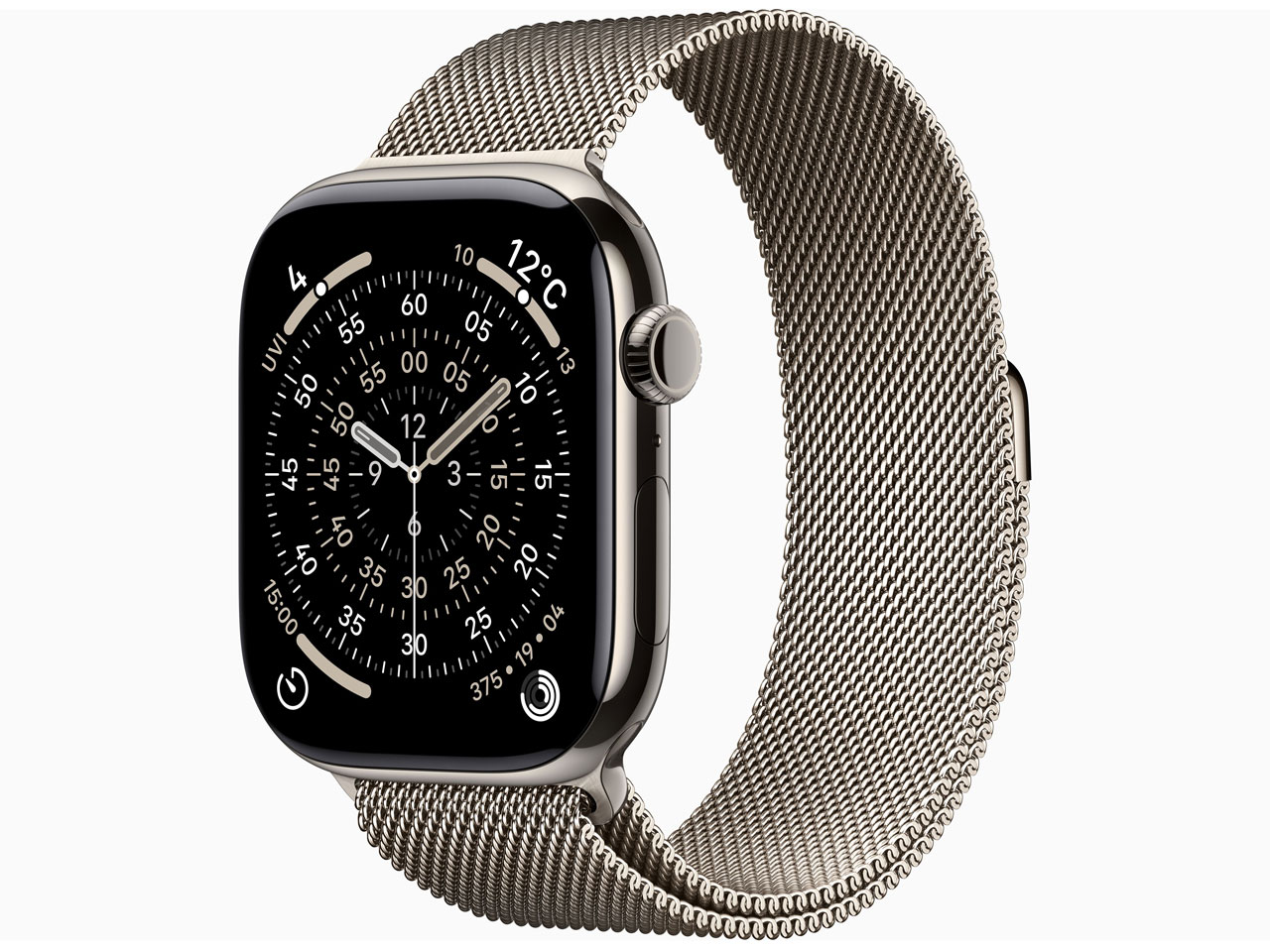 Apple Watch Series 11 GPS+Cellular���f�� 46mm �`�^�j�E���P�[�X�E�~���l�[�[���[�v M/L �̐��i�摜