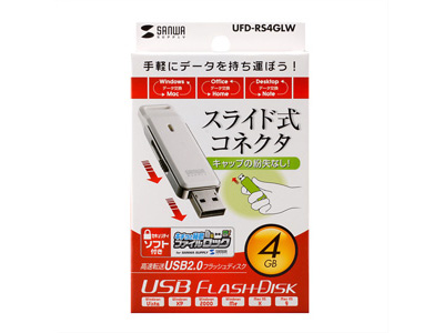 �w�p�b�P�[�W�x UFD-RS4GLW (4GB �z���C�g) �̐��i�摜