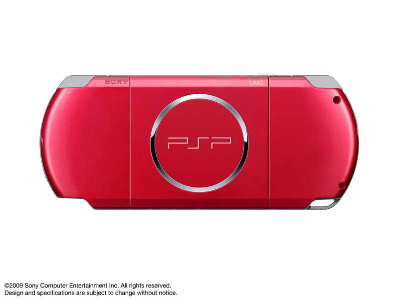 『本体 背面』 PSP プレイステーション・ポータブル ラディアント・レッド PSP-3000 RR の製品画像