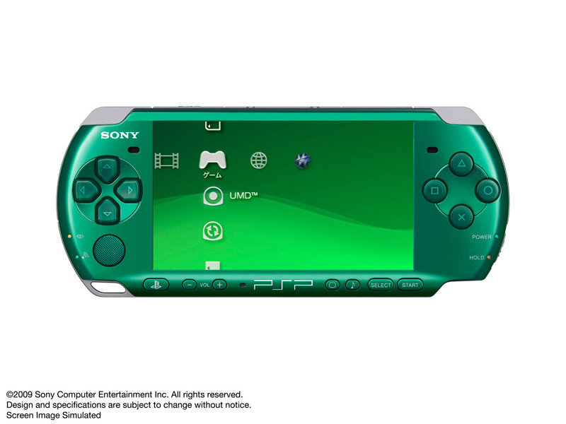 PSP �v���C�X�e�[�V�����E�|�[�^�u�� �X�s���e�B�b�h�E�O���[�� PSP-3000 SG