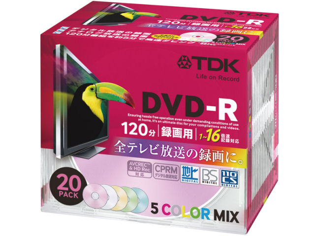 DR120DMC20UD (DVD-R 16�{�� 20���g) �̐��i�摜