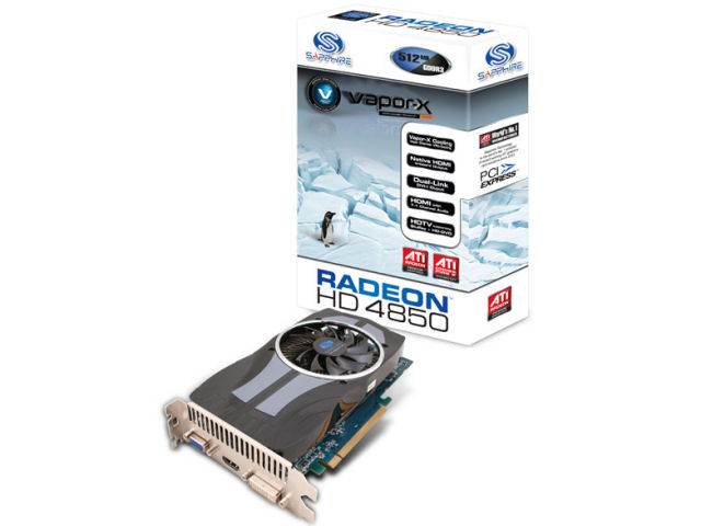 SAPPHIRE HD 4850 512MB GDDR3 PCIE HDMI VAPOR-X (PCIExp 512MB) �̐��i�摜