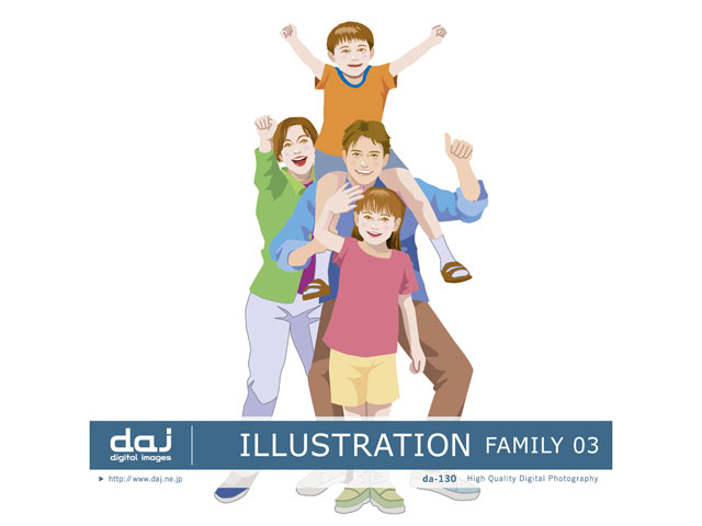 価格 Com 写真素材 Daj Digital Images 130 Illustration Family 03 イラストシリーズ ファミリー 03 の製品画像