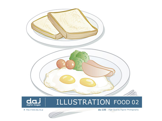 �ʐ^�f�� DAJ digital images 135 ILLUSTRATION FOOD 02 [�C���X�g�V���[�Y�`�H�ו� 02] �̐��i�摜