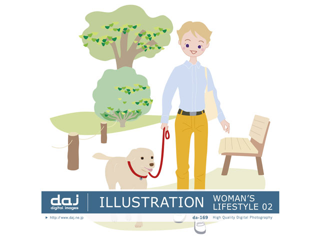 �ʐ^�f�� DAJ digital images 169 ILLUSTRATION WOMAN'S LIFESTYLE 02 �̐��i�摜