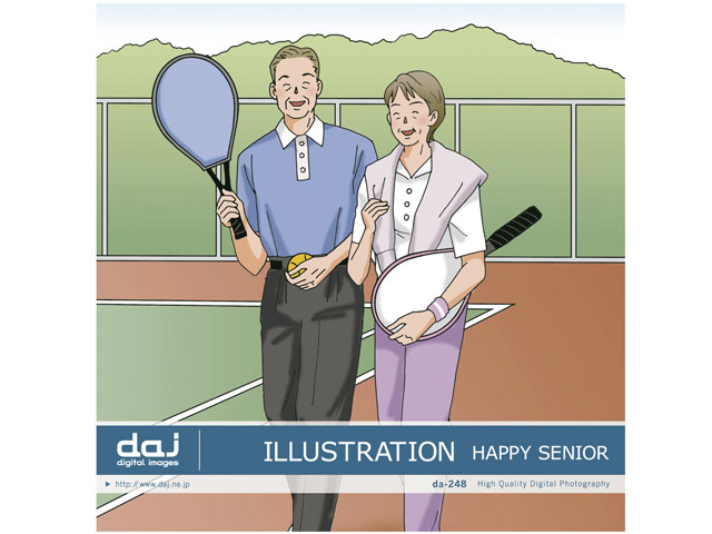 価格 Com 写真素材 Daj Digital Images 248 Happy Senior イラストシリーズ ハッピー シニア の製品画像