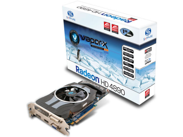 SAPPHIRE VAPOR-X HD 4890 1GB GDDR5 PCIE HDMI/DP (PCIExp 1GB) �̐��i�摜