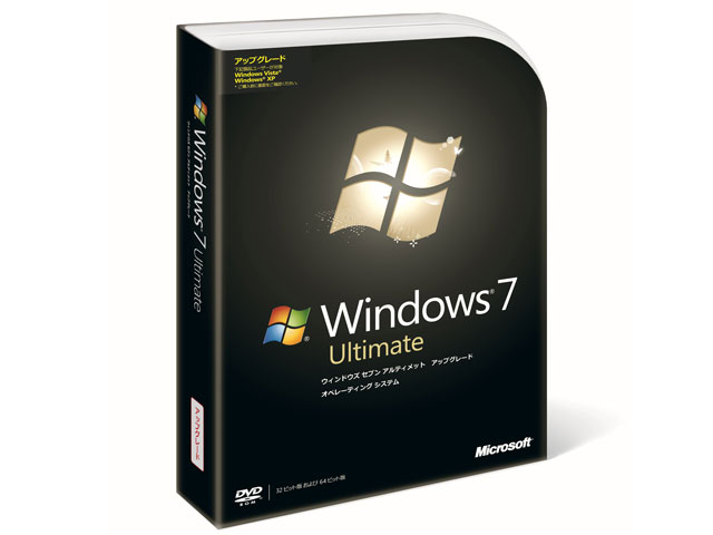 Windows 7 Ultimate �A�b�v�O���[�h�� �̐��i�摜