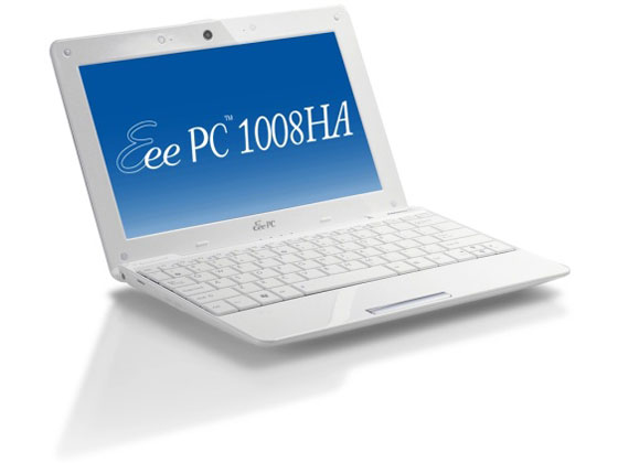 Eee PC 1008HA (�p�[���z���C�g) �̐��i�摜