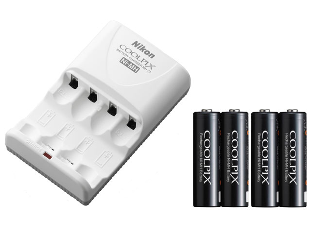 �o�b�e���[�`���[�W���[ MH-73/Ni-MH���`���[�W���u���o�b�e���[ EN-MH2-B4 �Z�b�g �̐��i�摜