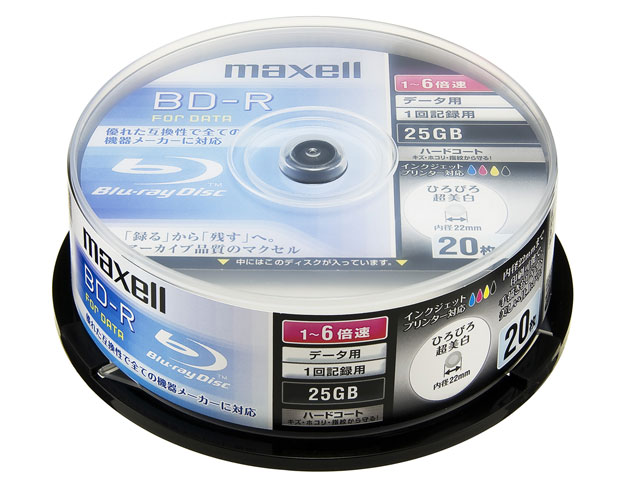BR25PWPC.20SP (BD-R 6�{�� 20���g) �̐��i�摜