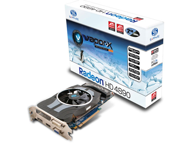 SAPPHIRE VAPOR-X HD 4890 2GB GDDR5 PCIE HDMI/DP (PCIExp 2GB) �̐��i�摜