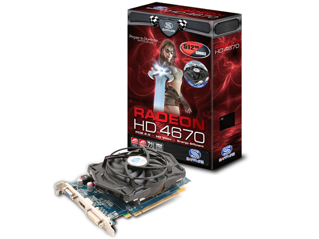SAPPHIRE HD 4670 512MB GDDR3 PCIE HDMI Arctic Cooler (PCIExp 512MB) �̐��i�摜