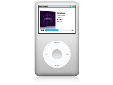 iPod classic MC293J/A �V���o�[ (160GB) �̐��i�摜