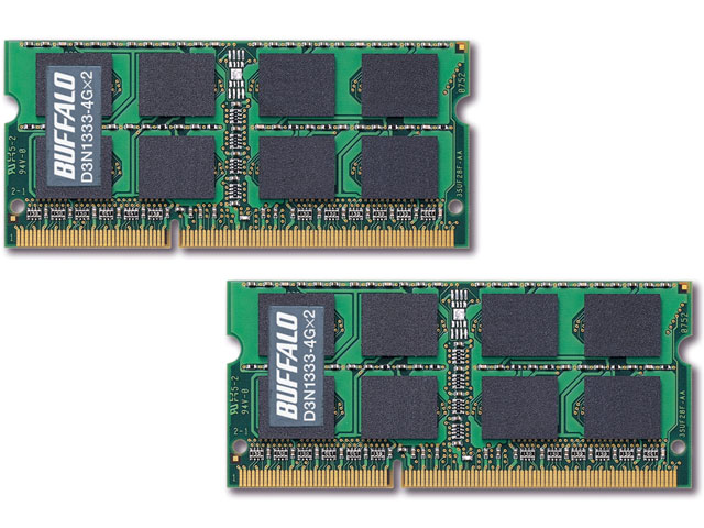 D3N1333-4GX2 (SODIMM DDR3 PC3-10600 4GB 2���g) �̐��i�摜